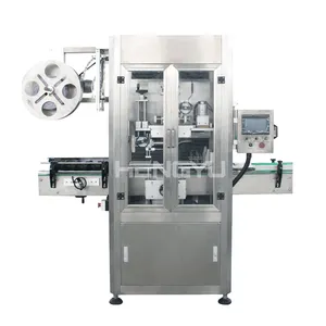 Automatic bottle filling capping and labeling machine /bottle shrink sleeve label machine