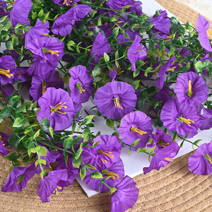 Fleurs artificielles murales Ita Morning Glory 100 cm en soie pour la décoration intérieure et extérieure - Product Image 3