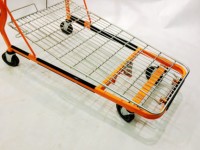 Chariot de manutention robuste en maille pour supermarché et entrepôt Dika