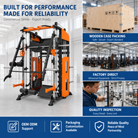 Machine Smith multifonctionnelle avec croisement de câbles et rack de musculation pour salle de sport à domicile