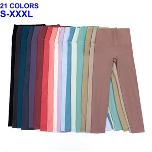 21 रंग स्टॉक में S-XXXL प्लस आकार महिलाओं के लेगिंग फिटनेस पहनने एथलेटिक कसरत जिम फिटनेस लेगिंग प्लस आकार योग पैंट