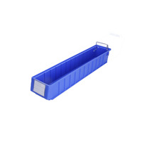 INORDER TK6109 600x117x90mm Plateau de rangement étroit en PP empilable avec séparateurs pour le stockage de quincaillerie