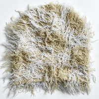 Bonnet tendance Y2K en tricot shaggy et duveteux – Unisexe, texturé, 100 % acrylique, couleurs contrastées, pour streetwear et festivals