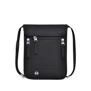 Bolso Bandolera de Nailon Impermeable con Cierre de Cremallera, Protección RFID, para Viajes, Todas las Temporadas, Gris, 0.2kg - Product Image 3