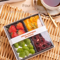 Boîte à gâteaux en gros pour macarons, boules de neige, soufflés, beignets, mochi, snacks et desserts à base de 4 céréales, emballage de pâtisserie avec couvercle