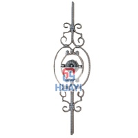 Panel Decorativo de Hierro Forjado para Barandilla de Escalera, Valla, Puerta, Decoración Metálica de Pared con Diseño de Pez, Suministro de Fábrica