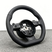 Volant de voiture en cuir pour Audi C6 C7 S7 S4 B8 SQ5 S5 B9 C8 A3 RS3 RS4 RS5 S3 S4 S5 S6 RS3 RS6 RS7 A3 A4 A5 Q3 Q5 A6 A7 R8