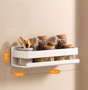 Estante de Pared para Especias y Tapas de Ollas de Acero Inoxidable Blanco para Cocina - Product Image 5