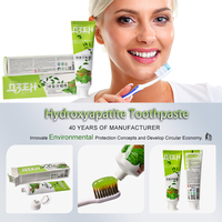 Dentifrice antibactérien OEM Marque privée Réparation de l'émail Dentifrice aux herbes aromatisé au thé vert Nano Hydroxyapatite