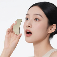 Outil de beauté stimulant les méridiens du corps entier en acier inoxydable 304 pour le visage Gua Sha ; Grattoir personnalisé exclusif