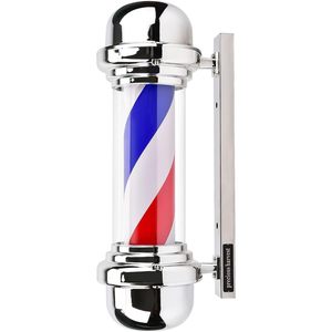 American stars Barber Pole waterproof LED <b>light</b>-up <b>sign</b> red white and blue striped wall-mounted barber pole UK\US\AU\EU plug - Product Image 6