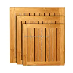 Lifepursue Teak-Slat-Quadrat-Tischplatte