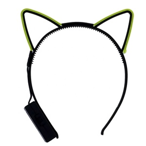Venta caliente lindo encantador gato de los niños <span class=keywords><strong>EL</strong></span> Led luz divertido diademas - Product Image 1