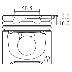 ET 70 piston de moteur 93695700 027510 A354071 91313700 0390600 8731870710 350708 39625600 0395100 8731870010 93608600 0394700 - Product Image 2