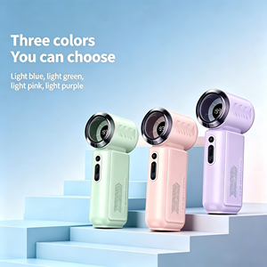 Grand Opening Sale Household Mini Portable <b>Fan</b> Usb Rechargeable Night Light Class A Hand <b>Fan</b> With Logo Blue <b>Small</b> <b>Fan</b> - Product Image 5
