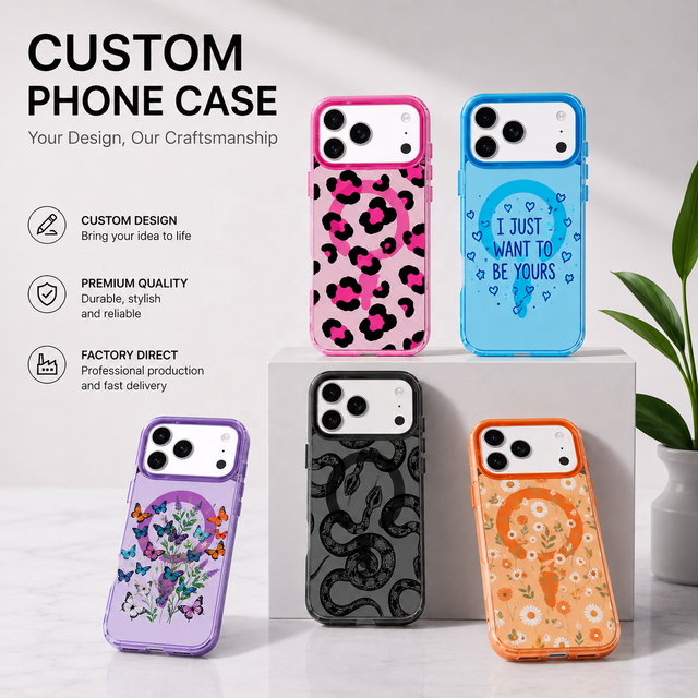 Wholesale Factory Custom Print Phone Case for IPhone 17 16 15 Pro Max Anti Fingerprint Magnetic Wireless Charging Cover OEM ODM