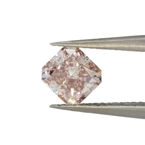 Cadermay Unique Fancy Color Labs 1-1.5ct clarity VS1 HPHT CVD Brownish Pink Radiant Cut with certificate loose lab grown diamond