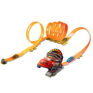 Pista de carreras flexible con 2 piezas de coche de tracción trasera de alta velocidad de hierro - Product Image 1