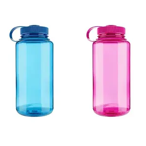 Gzysl Voedselveiligheid Bpa Gratis 32Oz Drinken Fles Custom Logo Sport Reizen Fles Nalgene Brede Mond Tritan Plastic Water fles