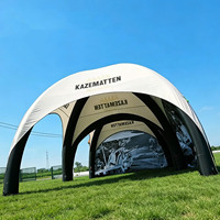 Tente dôme gonflable extérieure personnalisée 10x10, type araignée, pour stands de marque et clubs sportifs