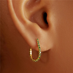 Pendientes Creativos CANNER de Plata de Ley S925 con Cadena de Malla y Forma de Gota - Product Image 4