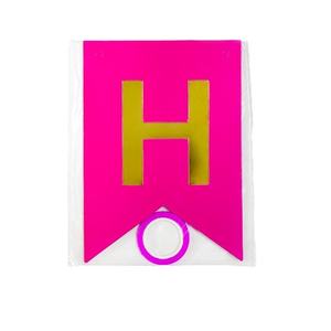 Bannière en papier doré à motif queue d'hirondelle pour joyeux anniversaire, décoration <span class=keywords><strong>de</strong></span> fête, fournitures <span class=keywords><strong>de</strong></span> fête, drapeau - Product Image 5