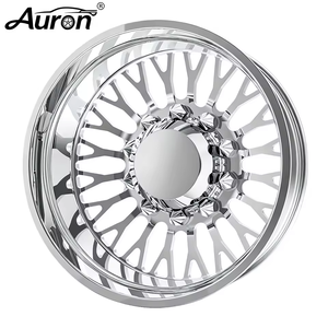 Jante en alliage d'aluminium Auron 5.5x17 polie, multi-rayons, monobloc moulé pour la mise à niveau des voitures particulières Ford Toyota - Product Image 1