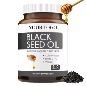 Capsule di <span class=keywords><strong>Olio</strong></span> di <span class=keywords><strong>Semi</strong></span> Neri Pressato a Freddo - Supporto Immunitario, <span class=keywords><strong>Olio</strong></span> di <span class=keywords><strong>Semi</strong></span> di <span class=keywords><strong>Cumino</strong></span> <span class=keywords><strong>Nero</strong></span>, Alto Contenuto di Timochinone - Product Image 1