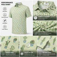 Polo de golf pour hommes, manches courtes, anti-humidité, séchage rapide, toucher doux, extensible dans 4 directions, design personnalisé, OEM ODM, vêtements de sport