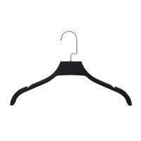Cintre en plastique recouvert de caoutchouc style concis pour manteaux, costumes et pantalons avec logo couleur personnalisé