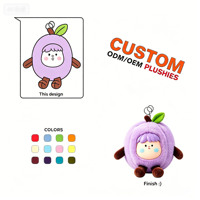 Nouveauté : Série de jouets en peluche personnalisés Légumes et Fruits – Adorables porte-clés en peluche PVC de style dessin animé