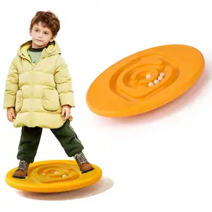 Tablero de equilibrio de plástico para niños, equipo de entrenamiento sensorial para guardería, balancín tipo huevo para el hogar, juguetes sensoriales