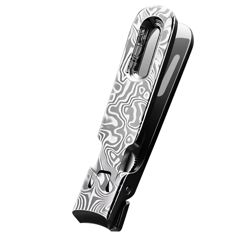 Damascus Pattern Large Nail Clipper Manicure Tools Stainless Steel Nail Cutter Trimmer For Thick Nail