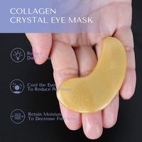 Masque pour les yeux hydratant jetable coréen en gros OEM, anti-âge, au collagène médical, patchs dorés 24K pour les yeux, pour la nuit