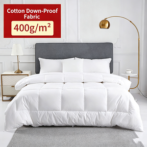 Couette de luxe pour toutes les saisons, en tissu mélangé coton, garnie de duvet et de plumes de canard - Product Image 3
