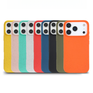 Nouvelle <span class=keywords><strong>coque</strong></span> de <span class=keywords><strong>téléphone</strong></span> biodégradable de style mince simple de couleur pour Samsung S25 Edge S24 ultra <span class=keywords><strong>écologique</strong></span> recyclé pour iPhone 17 Pro Max 16 - Product Image 1