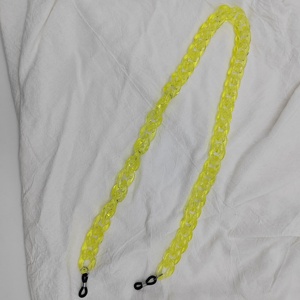 Chaîne de <span class=keywords><strong>lunettes</strong></span> pour femmes Big Flat Brillant Acrylique Strap Masker Lanyard Eyeglasses Cord - Product Image 3