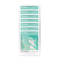 Masque oculaire chauffant jetable en coton parfumé au thé vert, personnalisable avec logo, marque privée, pour sommeil et soin des yeux SPA