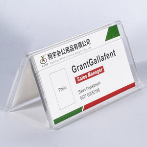 Giá Đỡ Tên Thẻ Giấy Quảng Cáo Trưng Bày Biển Hiệu Bằng Nhựa Acrylic Trong Suốt 1.8Mm Giá Đỡ Tên Trên Mặt Bàn Loại V - Product Image 1