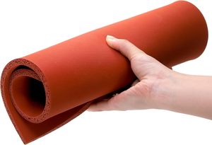 Alfombrilla de silicona para prensa de calor, almohadilla lavable para prensa de calor, lámina de transferencia, aislamiento de planchado de vinilo, camiseta artesanal, rollos de hierro rojo - Product Image 2