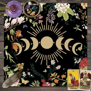 Wiccan Witchcraft Supplies Tools Altar <strong>Cloth</strong> with Printed Pattern for Tarot Divination Astrology <strong>Table</strong> <strong>Cloth</strong> Tarot Card Bag - Product Image 1