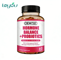Capsules à base de plantes pour femmes, marque privée OEM, complément alimentaire naturel végétalien, soutien de l'humeur, antioxydant, renforcement immunitaire, vente en gros personnalisée