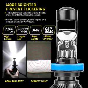 Faros Delanteros LED de Alta Calidad Directamente de Fábrica con Lente Y9 H7 <span class=keywords><strong>Modificado</strong></span>, Luz Láser de Cruce H11 9006, Faros Antiniebla - Product Image 4