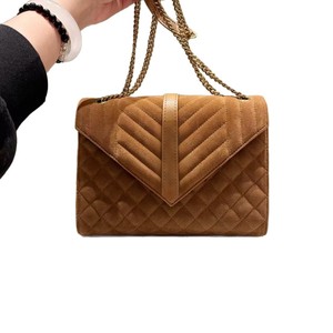 Quilted Suede Envelope Shoulder Bag Maple Leaf Color Fashion Women's Handbag Spring 2026 - Product Image 5