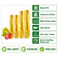 Film alimentaire en PVC souple de qualité alimentaire, anti-buée, durable, résistant à l'humidité, en rouleau