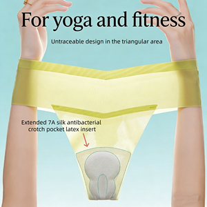 Braguitas de Yoga Invisibles y Sin Costuras de Seda de Hielo para Mujer, Secado Rápido, Transpirables, Ropa Interior de Yoga para Mujer - Product Image 2