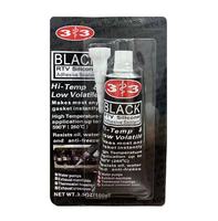 Mastic silicone haute température 3+3 RTV noir à faible volatilité pour la construction et le travail du bois