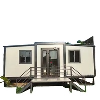 Maison mobile à prix d'usine Maison en conteneur extensible Maison d'extension à double aile Prix d'usine Petites maisons