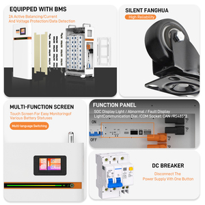 Stock entrepôt UE : Magazines de stockage de batteries 16 kWh avec équilibrage actif JK 2A et batteries LiFePO4 3.2V de grade A - Product Image 6