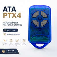 Control Remoto para Abridor de Puerta de Garaje ATA PTX4 GDO 2v7/4v3/7v1/9v1, 433mhz, Código Variable, Duplicador de Control Remoto para Garaje